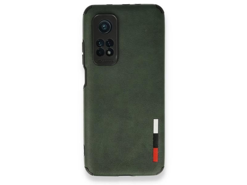 Newface Xiaomi Mi 10T Pro Kılıf Loop Deri Silikon - Yeşil