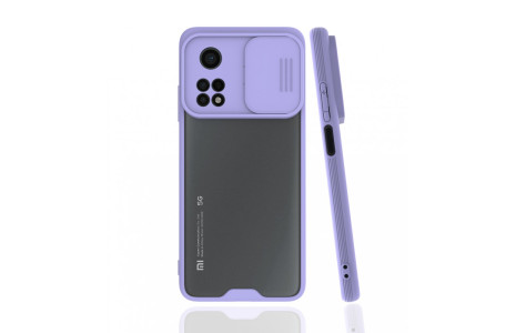 Newface Xiaomi Mi 10T Pro Kılıf Platin Kamera Koruma Silikon - Lila