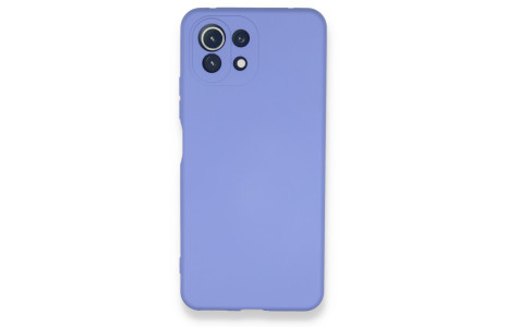 Newface Xiaomi Mİ 11 Lite Kılıf Nano içi Kadife Silikon - Lila