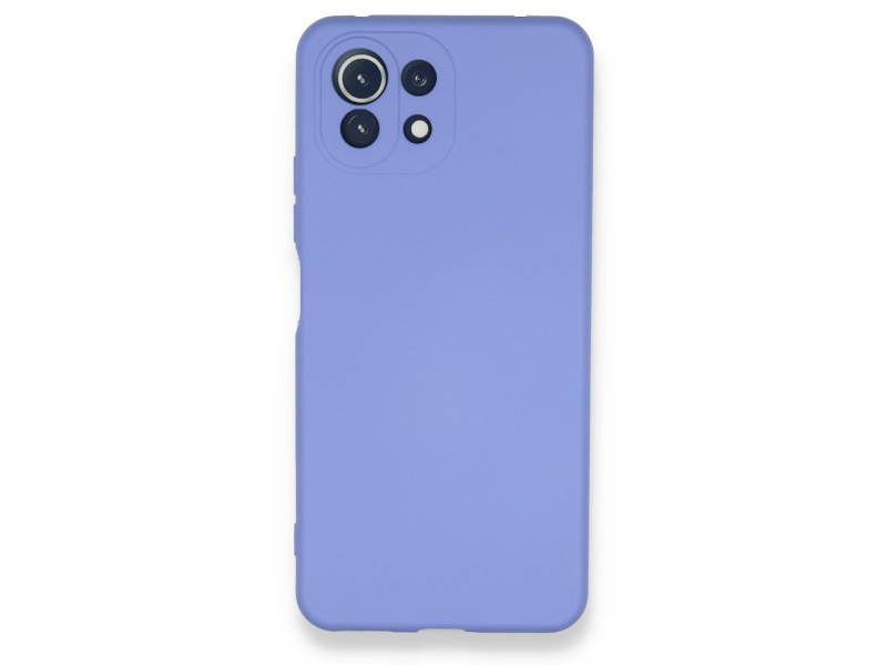 Newface Xiaomi Mİ 11 Lite Kılıf Nano içi Kadife Silikon - Lila