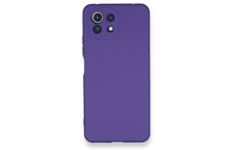 Newface Xiaomi Mİ 11 Lite Kılıf Nano içi Kadife Silikon - Mor