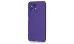 Newface Xiaomi Mİ 11 Lite Kılıf Nano içi Kadife Silikon - Mor
