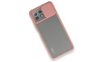 Newface Xiaomi Mİ 11 Lite Kılıf Palm Buzlu Kamera Sürgülü Silikon - Pembe