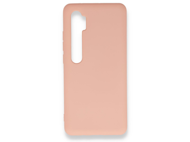 Newface Xiaomi Mi Note 10 Lite Kılıf Nano içi Kadife Silikon - Pudra