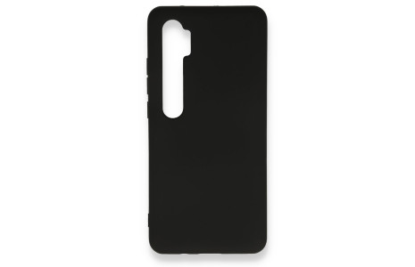 Newface Xiaomi Mi Note 10 Lite Kılıf Nano içi Kadife Silikon - Siyah