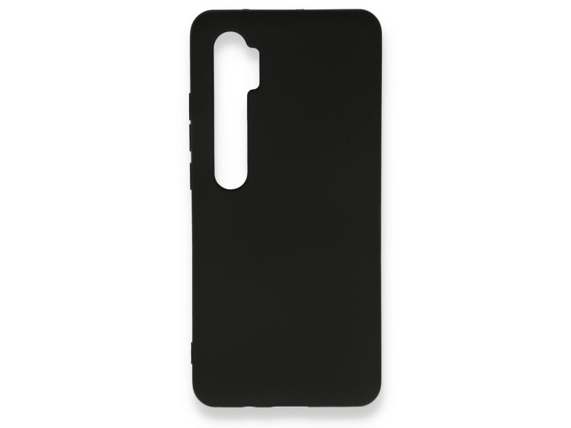 Newface Xiaomi Mi Note 10 Lite Kılıf Nano içi Kadife Silikon - Siyah
