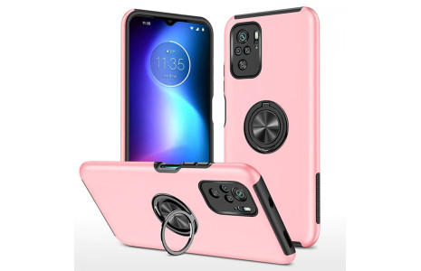 Newface Xiaomi Poco F3 Kılıf Elit Yüzüklü Kapak - Pembe