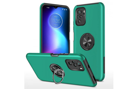 Newface Xiaomi Poco F3 Kılıf Elit Yüzüklü Kapak - Yeşil
