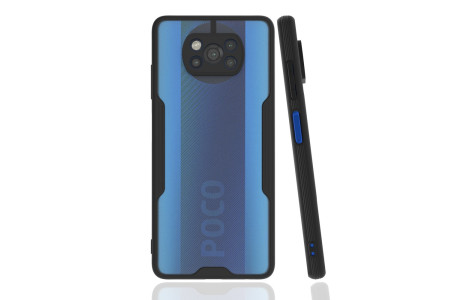 Newface Xiaomi Pocophone X3 Pro Kılıf Platin Silikon - Siyah