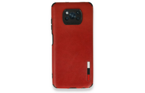 Newface Xiaomi Pocophone X3 Pro Kılıf Loop Deri Silikon - Kırmızı