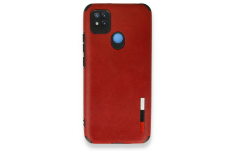 Newface Xiaomi Redmi 9C Kılıf Loop Deri Silikon - Kırmızı
