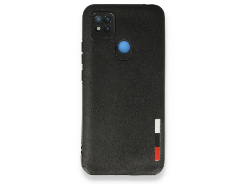 Newface Xiaomi Redmi 9C Kılıf Loop Deri Silikon - Siyah