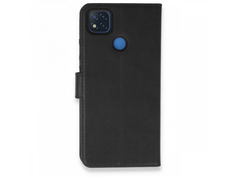 Newface Xiaomi Redmi 9C Kılıf Trend S Plus Kapaklı Kılıf - Siyah