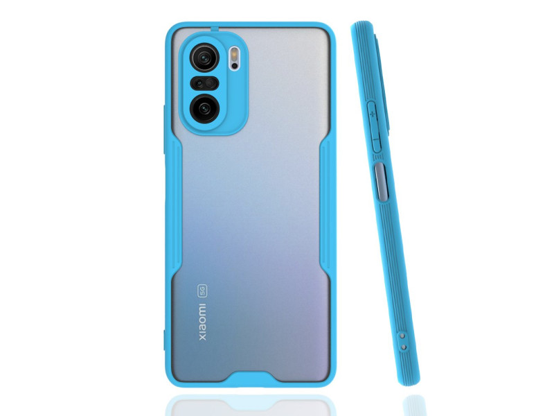 Newface Xiaomi Redmi K40 Kılıf Platin Silikon - Mavi