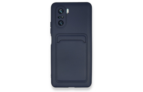 Newface Xiaomi Redmi K40 Pro Kılıf Kelvin Kartvizitli Silikon - Lacivert