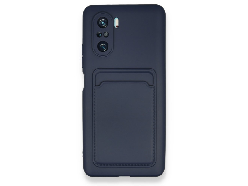 Newface Xiaomi Redmi K40 Pro Kılıf Kelvin Kartvizitli Silikon - Lacivert