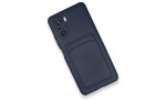 Newface Xiaomi Redmi K40 Pro Kılıf Kelvin Kartvizitli Silikon - Lacivert