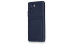 Newface Xiaomi Redmi K40 Pro Kılıf Kelvin Kartvizitli Silikon - Lacivert