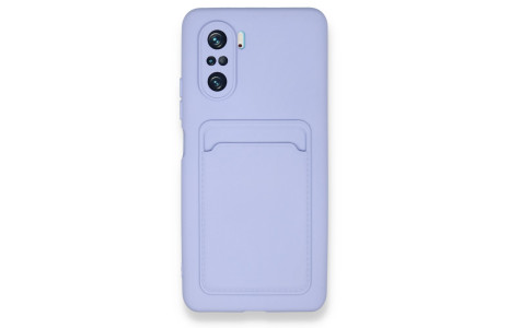 Newface Xiaomi Redmi K40 Pro Kılıf Kelvin Kartvizitli Silikon - Lila