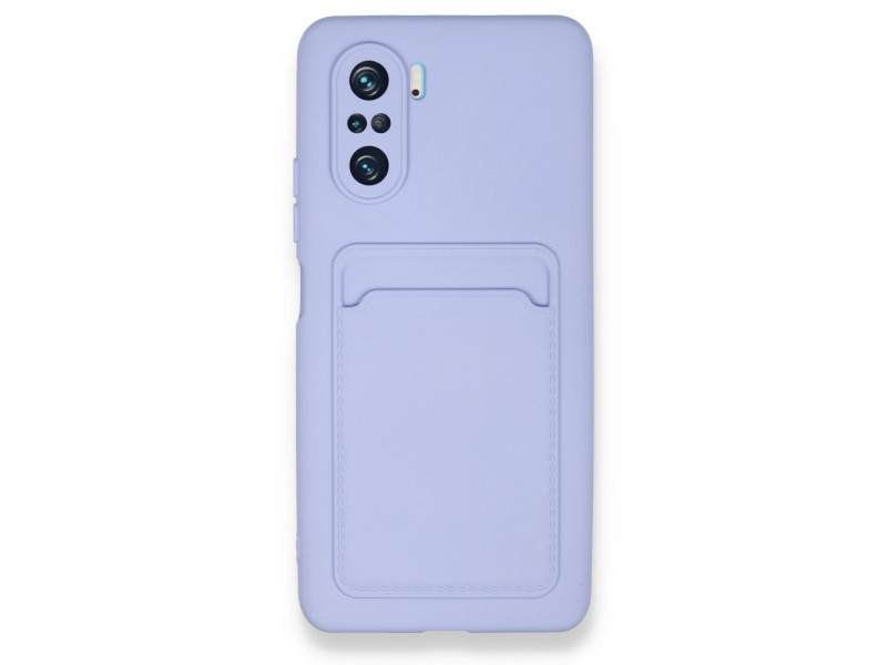 Newface Xiaomi Redmi K40 Pro Kılıf Kelvin Kartvizitli Silikon - Lila