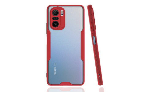 Newface Xiaomi Redmi K40 Pro Kılıf Platin Silikon - Kırmızı