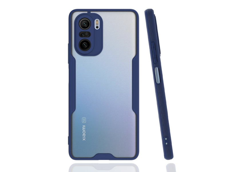Newface Xiaomi Redmi K40 Pro Kılıf Platin Silikon - Lacivert
