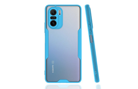 Newface Xiaomi Redmi K40 Pro Kılıf Platin Silikon - Mavi