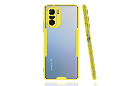 Newface Xiaomi Redmi K40 Pro Kılıf Platin Silikon - Sarı