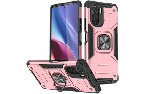 Newface Xiaomi Redmi K40 Pro Kılıf Zegna Yüzüklü Silikon Kapak - Rose