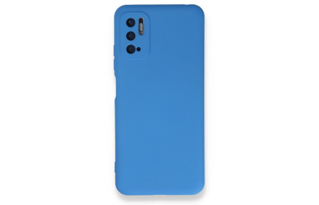 Newface Xiaomi Redmi Note 10 5G Kılıf Nano içi Kadife Silikon - Mavi