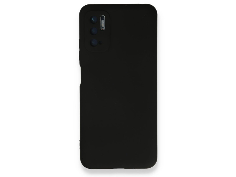 Newface Xiaomi Redmi Note 10 5G Kılıf Nano içi Kadife Silikon - Siyah