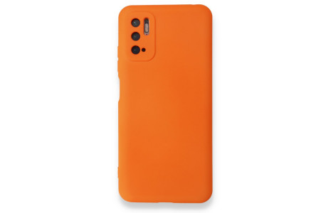 Newface Xiaomi Redmi Note 10 5G Kılıf Nano içi Kadife Silikon - Turuncu