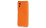 Newface Xiaomi Redmi Note 10 5G Kılıf Nano içi Kadife Silikon - Turuncu