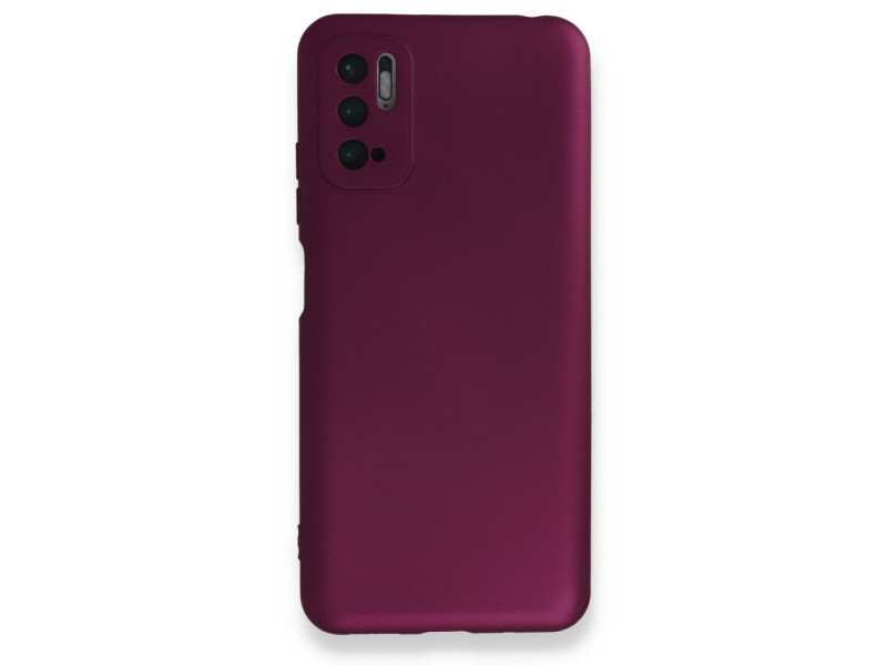 Newface Xiaomi Redmi Note 10 5G Kılıf First Silikon - Mürdüm