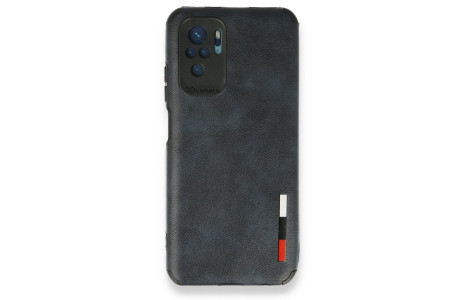 Newface Xiaomi Redmi Note 10 Kılıf Loop Deri Silikon - Lacivert