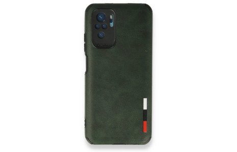Newface Xiaomi Redmi Note 10 Kılıf Loop Deri Silikon - Yeşil