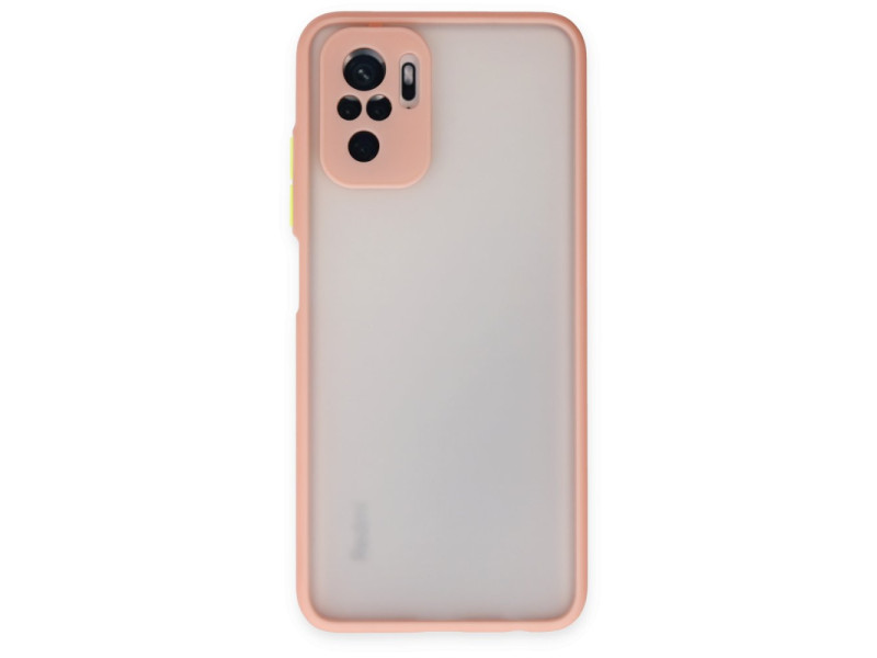 Newface Xiaomi Redmi Note 10 Kılıf Montreal Silikon Kapak - Pembe