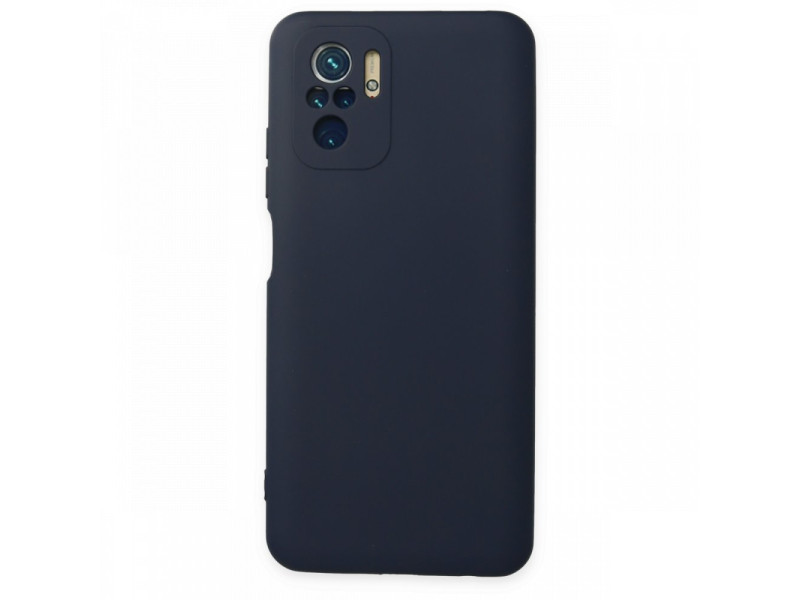 Newface Xiaomi Redmi Note 10 Kılıf Nano içi Kadife Silikon - Lacivert