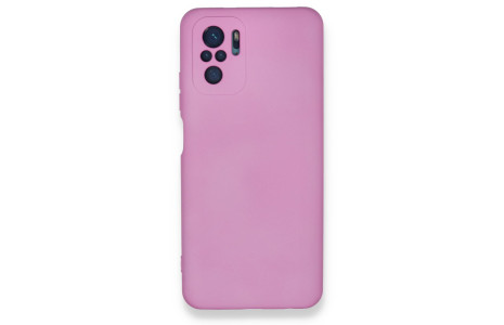 Newface Xiaomi Redmi Note 10 Kılıf Nano içi Kadife Silikon - Pembe