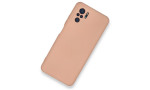 Newface Xiaomi Redmi Note 10 Kılıf Nano içi Kadife Silikon - Pudra
