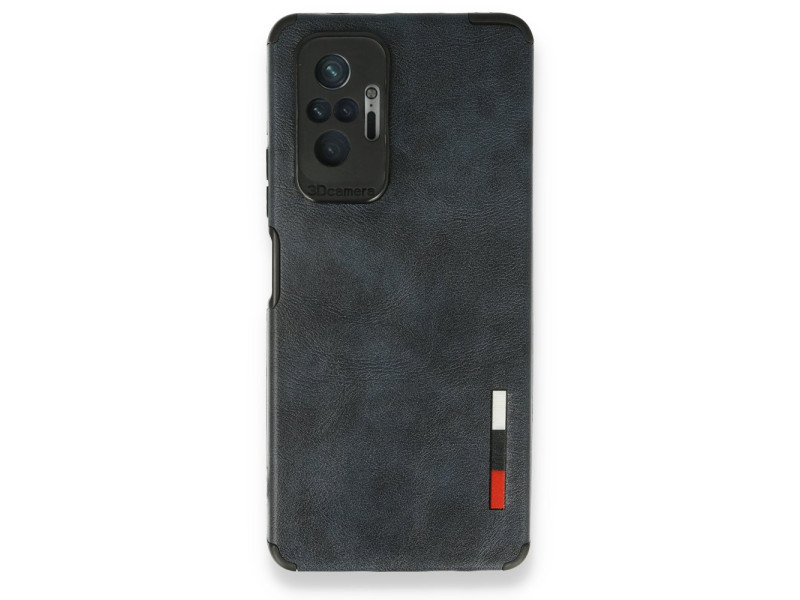 Newface Xiaomi Redmi Note 10 Pro Kılıf Loop Deri Silikon - Lacivert
