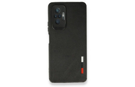 Newface Xiaomi Redmi Note 10 Pro Kılıf Loop Deri Silikon - Siyah