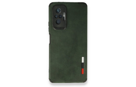 Newface Xiaomi Redmi Note 10 Pro Kılıf Loop Deri Silikon - Yeşil