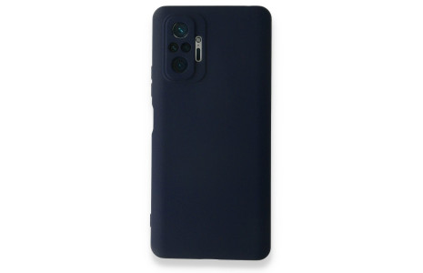 Newface Xiaomi Redmi Note 10 Pro Kılıf Nano içi Kadife Silikon - Lacivert