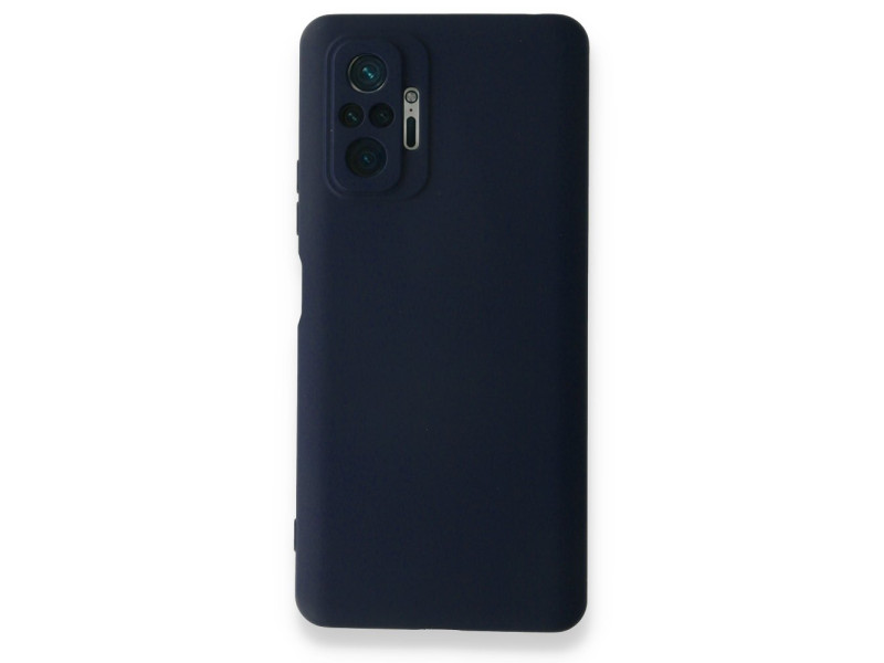 Newface Xiaomi Redmi Note 10 Pro Kılıf Nano içi Kadife Silikon - Lacivert