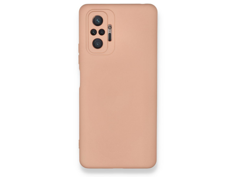 Newface Xiaomi Redmi Note 10 Pro Kılıf Nano içi Kadife Silikon - Pudra