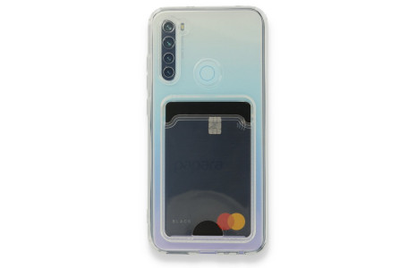 Newface Xiaomi Redmi Note 8 Kılıf Kart Şeffaf Silikon - Şeffaf