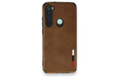 Newface Xiaomi Redmi Note 8 Kılıf Loop Deri Silikon - Kahverengi