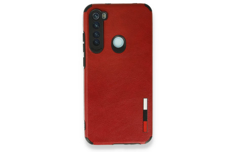 Newface Xiaomi Redmi Note 8 Kılıf Loop Deri Silikon - Kırmızı