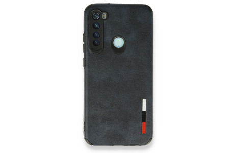 Newface Xiaomi Redmi Note 8 Kılıf Loop Deri Silikon - Lacivert